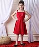 NEUDIS Sleeveless Bow Applique Detailed Top & Skirt Set - Red