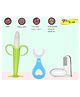 Joy Buzz Silicone Toothbrushes Pack Of 3 - White