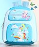 Polo Class Unicorn Printed Hard Shell Backpack Blue - Height  11 Inches