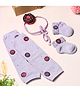 Tipy Tipy Tap Doughnut Glitter Designed Legwarmers With Socks & Headband Set - Lilac