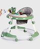 PLAYROOTS Multifunctional Frog Face Baby Walker with Removable Musical Tray & 2 Level Height Adjustment - Green