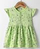 Wonderchild Cap Sleeves Animal Printed Dress - Green