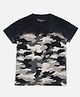 Pepe Jeans Knit Half Sleeves T-Shirts with Camouflage Print - Grey