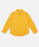 Pepe Jeans Cotton Woven Full Sleeves Solid Shirt - Yellow