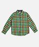 Pepe Jeans Cotton Woven Full Sleeves Checks Shirt - Green