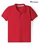 Honeyhap Premium  100% Cotton Knit Bio Finish Half Sleeves Solid Color Polo T-Shirt - High Risk Red