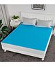 Kuber Industries Baby Bedsheet | PVC Self Check Mattress Protector Sheet | Waterproof Double Bedsheet  | 80x80 Inch | Sky Blue
