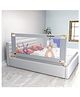 BAYBEE Baby Bed Rail Guard for Baby Toddlers Safety -  Portable Kids Bed Rail Safeguard Fence with 28 Adjustable Height | Foldable Single Side Bed Protector for Newborn Baby (Light Grey -  200x80cm)