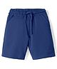 Kookie Kids 240GSM Terry Knit Shorts With HD Print & Drawcord - Navy Blue