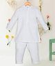 Saka Designs By Sapna Full Sleeves Solid Kurta Pyjama - White