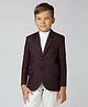 KIDS ISLAND Full Sleeves Solid Blazer - Maroon
