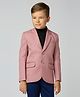 KIDS ISLAND Full Sleeves Solid Blazer - Peach
