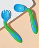 Bembika 360 Degree Bendable Baby Self Feeding Spoons with BPA Free material Gum Friendly Spoon For Baby Feeding Baby Self Feeding Spoon-Deep Lake Blue