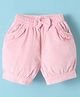 Wonderchild Solid Pocket Detailed Corduroy Shorts - Pink