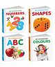 My Cute Board Book ABC, Colours, Shapes and Numbers : Picture board book for toddlers, Pocket books for children, Preschool Cute board Books for kids | Pack of 4 Books for kids