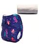 Bumberry Adjustable Reusable Cloth Pocket Diaper With 1 Three-Layer Microfiber Insert Seahorse Print - Blue