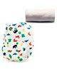 Bumberry Adjustable Reusable Cloth Pocket Diaper With 1 Three-Layer Microfiber Insert Origami Print - White