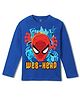 Wear Your Mind Cotton Marvel Featuring Full Sleeves Spider Man Printed Tee - Royal Blue