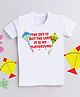 The Magic Wand  Makar Sankranti Theme Half Sleeves Sky Is Not The Limit Text Printed Tee - White