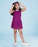 Kiddopanti Sleeveless Sequins Embellished Dress - Purple