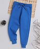 Knitting Doodles Fleece Solid Track Pants - Blue