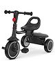 Baybee Trikidz 2 in 1 Baby Cycle for Kids, Foldable Kids Tricycle with Adjustable Seat, Bell, Back Rest & Storage Basket for Kids 18 to 5 Years (Black)