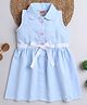 Twetoons Cotton Woven Sleeveless Solid Color Frock & Belt with Peter Pan Collar - Lavender
