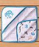 Doreme Interlock Towel & Wrappers Animal  Print L 81 x B 81 cm - Blue