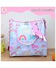 Rosada Blue Unicorn Multipurpose Trendy Tote Hand Sling Bag | Waterproof Stylish Bag for Outing Activity Picnic Travel for Kids Boy Girl Mom and Baby with Toy Hanging  Medium (28x28 Cm)
