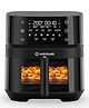 Nutricook Space-Saving Slim Design Air Fry with Touch control 5.7 Litre- Black