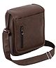 Storite PU Leather Stylish Sling Messenger Bag - Brown
