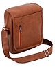 Storite PU Leather Stylish Sling Messenger Bag - Brown