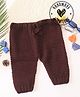 Woonie Solid Crotchet Pant - Brown