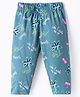 Doreme Single Jersey Woven Capri With Beach Theme Print - Mint Green