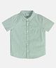 MINI KLUB Cotton Half Sleeves Striped Shirt - Green