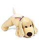 Liviya Charming Lazy Soft Toy Dog Cream Purple - Length 37.5 cm