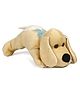 Liviya Charming Lazy Soft Toy Dog Cream Blue - Length 37.5 cm