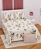 Bombay Spreads 300 TC White Color 100 Percent Perimum Cotton King Size Bedsheet With 2 Pillow Cover L 274 x B 254 cm(3904_White) 180 Thread Count