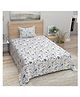 Bombay Spreads Blue Color 100 Percent Cotton Single Bedsheet With 1 Pillow Cover  144 Thread Count