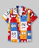OLLINGTON ST. 100% Cotton Half Sleeves Smiley Printed Shirt - Multicolor