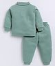 CUTOPIES Cotton Full Sleeves Solid Anti Bacterial Thermal Inner Wear Set - Pista Green