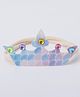 CHOKO Birthday Theme Crown Applique Detailed Glittered & Stones Embellished Headband - Blue Peach & Multi Colour