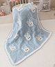 Woonie Handmade Bunny Crib Blanket - Blue