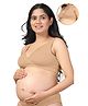 Zelena Modal Non-Wired Maternity Padded Nursing Bra - Beige