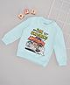 Pantaloons Baby Full Sleeves Monster Truck Printed Sweatshirt - Light Blue