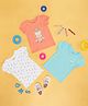 Pantaloons Baby Cotton Pack Of 3 Half Sleeves Floral & Fairy Printed Tees - Multi Colour