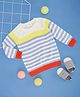 Pantaloons Baby Full Sleeves Striped Sweater - Off White