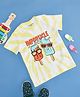 Pantaloons Baby Cotton Half Sleeves Ice Cream Printed Tie Dye Tee - Yellow