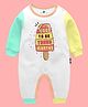 The Peppy Tend Monthly Birthday Theme 100% Cotton Full Sleeves Its Cool To Be Three Months Text Printed Colour Blocked Romper - Multi Colour