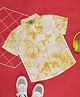 YU by Pantaloons Cotton Half Sleeves Tie Dye Shirt - Yellow